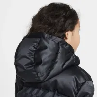Nike Little дитячі Jacquard Hazard Stripe Puffer Куртка колір чорний