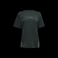 Nike Sportswear женская Loose Short-Sleeve Graphic футболка цвет зеленый