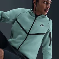 Nike Tech мужские Fleece Windrunner Full-Zip Куртка цвет зеленый