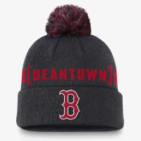 Boston цвет красный Sox Hometown Peak мужские Nike MLB Cuffed Pom Beanie синий