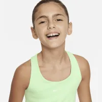 Nike Swoosh Big детские (Girls') Tank Sports Bra цвет зеленый