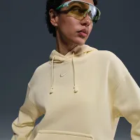 Nike Sportswear Phoenix Fleece женская оверсайз Pullover Толстовка с капюшоном цвет коричневый