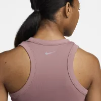 Nike One Fitted жіноча Dri-FIT Cropped Tank Top колір фіолетовий