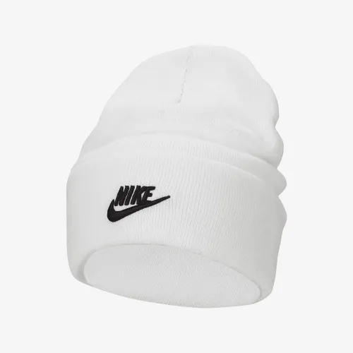 Nike Peak Tall Cuff Futura Beanie колір білий