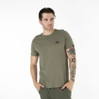 Футболка  Alpha Industries Basic T Small Logo 18850511 - зелена