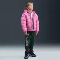 Nike Little детские Swoosh Quilted Puffer Куртка Pink