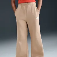 Nike Sportswear Club Fleece Girls' Wide-Leg Pants цвет коричневый