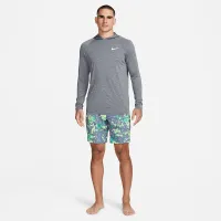 Nike чоловічі Long-Sleeve Hooded Hydroguard Swim Shirt колір чорний