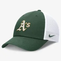 Oakland Athletics Everцвет зеленый Club мужские Nike MLB Trucker Adjustable Hat цвет зеленый