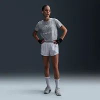 Nike Swoosh жіноча Weightlifting футболка колір сірий