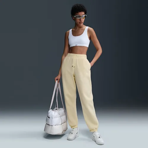 Nike Sportswear Phoenix Fleece женская С высокой Талией оверсайз Sweatpants цвет коричневый