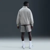 Nike Solo Swoosh мужские Fleece Quarter-Zip Top цвет серый