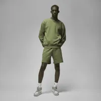 Nike Jordan Brooklyn Fleece мужские Crewneck свитшот цвет зеленый