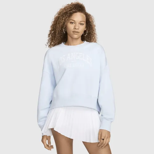 Nike Sportswear Phoenix Fleece женская Over-оверсайз Crew-Neck Graphic свитшот синий