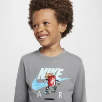 Nike Little детские Boxy Air Long Sleeve футболка цвет серый