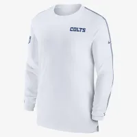 Indianapolis Colts Sideline Coach чоловічі Nike Dri-FIT NFL Long-Sleeve Top колір білий