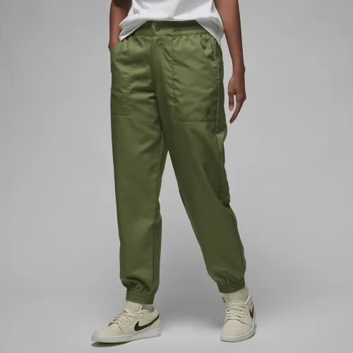 Nike Jordan женская Woven Pants цвет зеленый