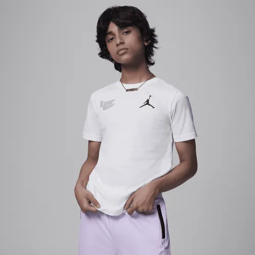 Nike Jordan Wavy Motion Big детские Jumpman футболка цвет белый
