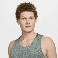 Nike Rise 365 мужские Dri-FIT Running Tank цвет зеленый