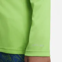 Nike Swim Big детские (для мальчиков) Long-Sleeve Hydroguard цвет зеленый