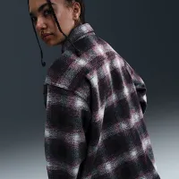 Nike SB Big детские Long-Sleeve Button Down Shirt цвет черный