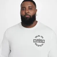 Nike LeBron мужские Max90 Long-Sleeve баскетбольные футболка цвет белый
