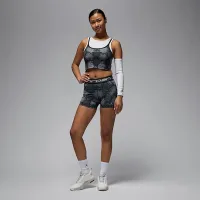 Nike Jordan Sport жіноча Printed Cropped Tank колір чорний