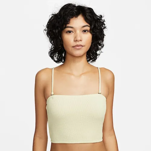 Nike женская Bandeau Midkini Swim Top цвет белый