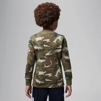 Nike Jordan Brooklyn Essentials Little детские Camo Long Sleeve Top цвет зеленый