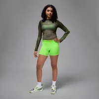 Nike Jordan Sport Leak Protection: Period жіноча Shortie колір зелений