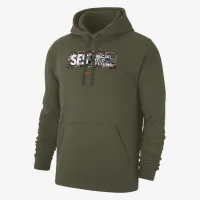 Nike SFS Club чоловічі Nike Fleece Pullover Толстовка з капюшоном колір коричневий