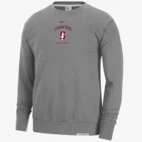Stanford Standard Issue мужские Nike College Fleece Crew-Neck свитшот цвет серый