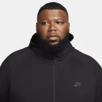 Nike Tech мужские Lightweight Knit Full-Zip Толстовка с капюшоном цвет черный