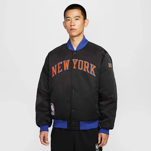 New York Knicks City Edition мужские Nike NBA Premium Куртка цвет черный