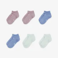 Nike Dri-FIT Performance Basics Big дитячі No-Show шкарпетки (6 пар) Pink
