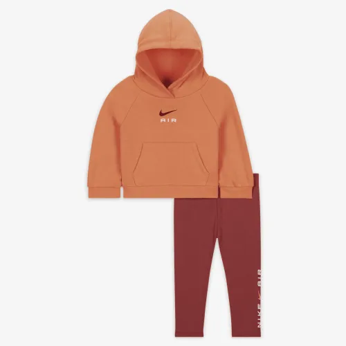 Nike Baby (12-24M) Air Толстовка с капюшоном and лосины набор цвет красный