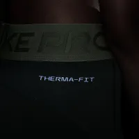 Nike Pro Girls' Therma-FIT Mid-Rise лосіни колір зелений