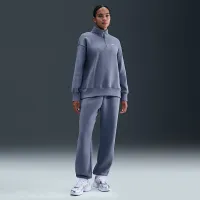 Nike Sportswear Phoenix Fleece женская оверсайз 1/4-Zip Long свитшот синий