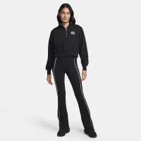 Nike Sportswear женская оверсайз 1/2-Zip Crop Fleece свитшот цвет черный