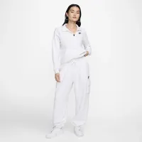 Nike Sportswear Club Fleece жіноча 1/2-Zip світшот колір коричневий