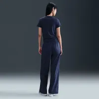 Nike Sportswear Chill Knit жіноча Tight Short-Sleeve Mock-Neck Top блакитний