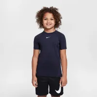 Nike Dri-FIT Pro Little дитячі Short Sleeve Top колір чорний