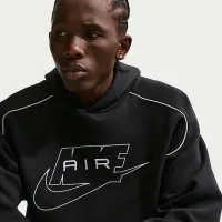 Nike Air чоловічі Fleece Pullover Толстовка з капюшоном колір чорний