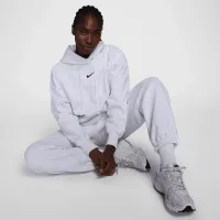 Nike Sportswear Phoenix Fleece женская С высокой Талией оверсайз Sweatpants цвет коричневый