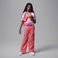 Nike Jordan Y2K Big детские Fleece Cargo Pants Pink