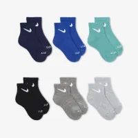 Nike Dri-FIT Performance Basics Little дитячі Ankle шкарпетки (6 пар) колір зелений