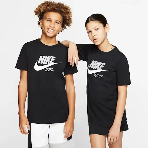 Nike Sportswear Seattle Big дитячі футболка колір чорний