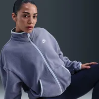 Nike Sportswear Club Fleece женская Loose Cozy Track Куртка синий