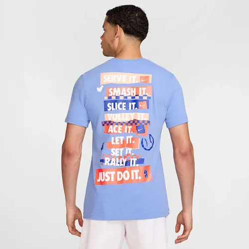 NikeCourt чоловічі Dri-FIT Tennis футболка блакитний