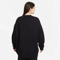 Nike Sportswear Collection Essentials Over-оверсайз Fleece Crew свитшот цвет черный